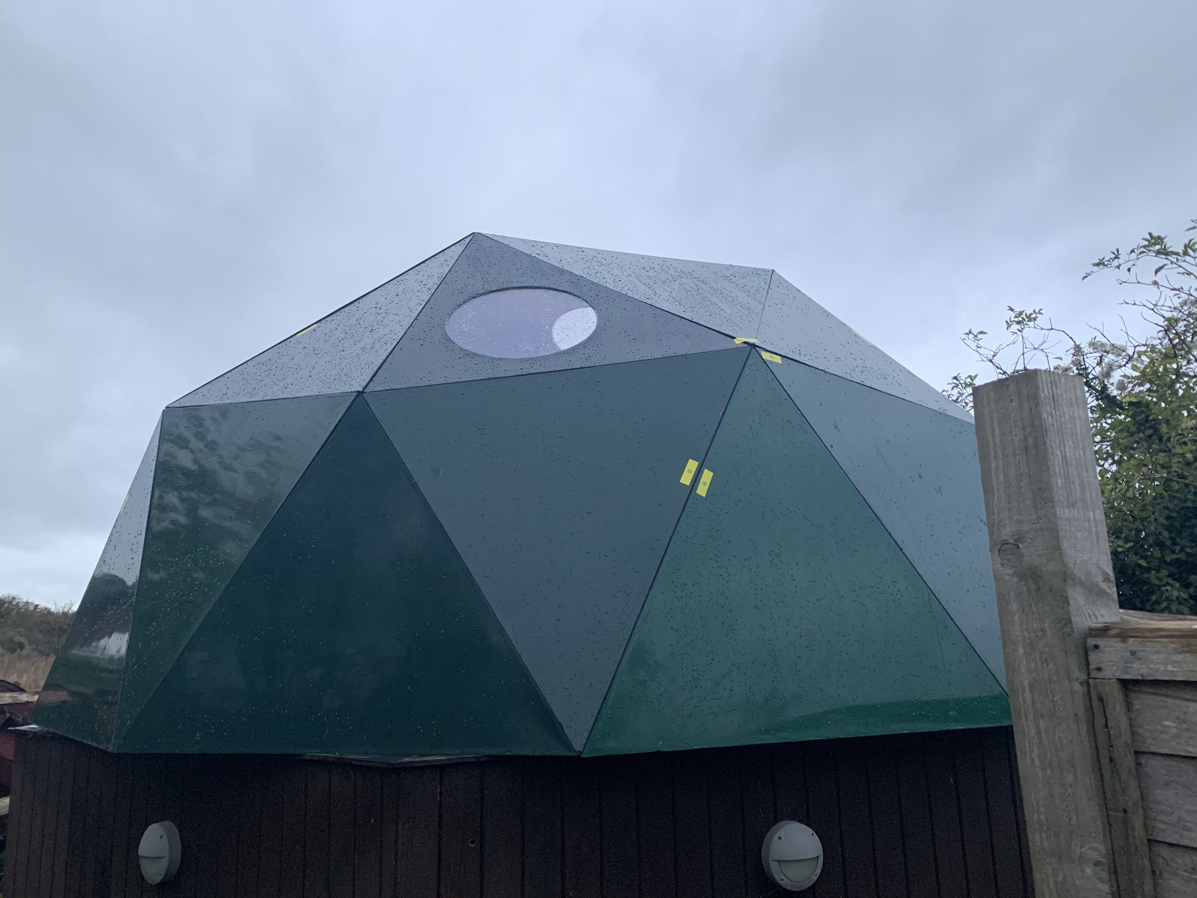 Geodesic fibreglass observatory dome