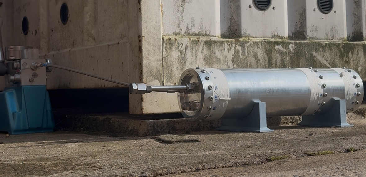 Hydrostatic test setup