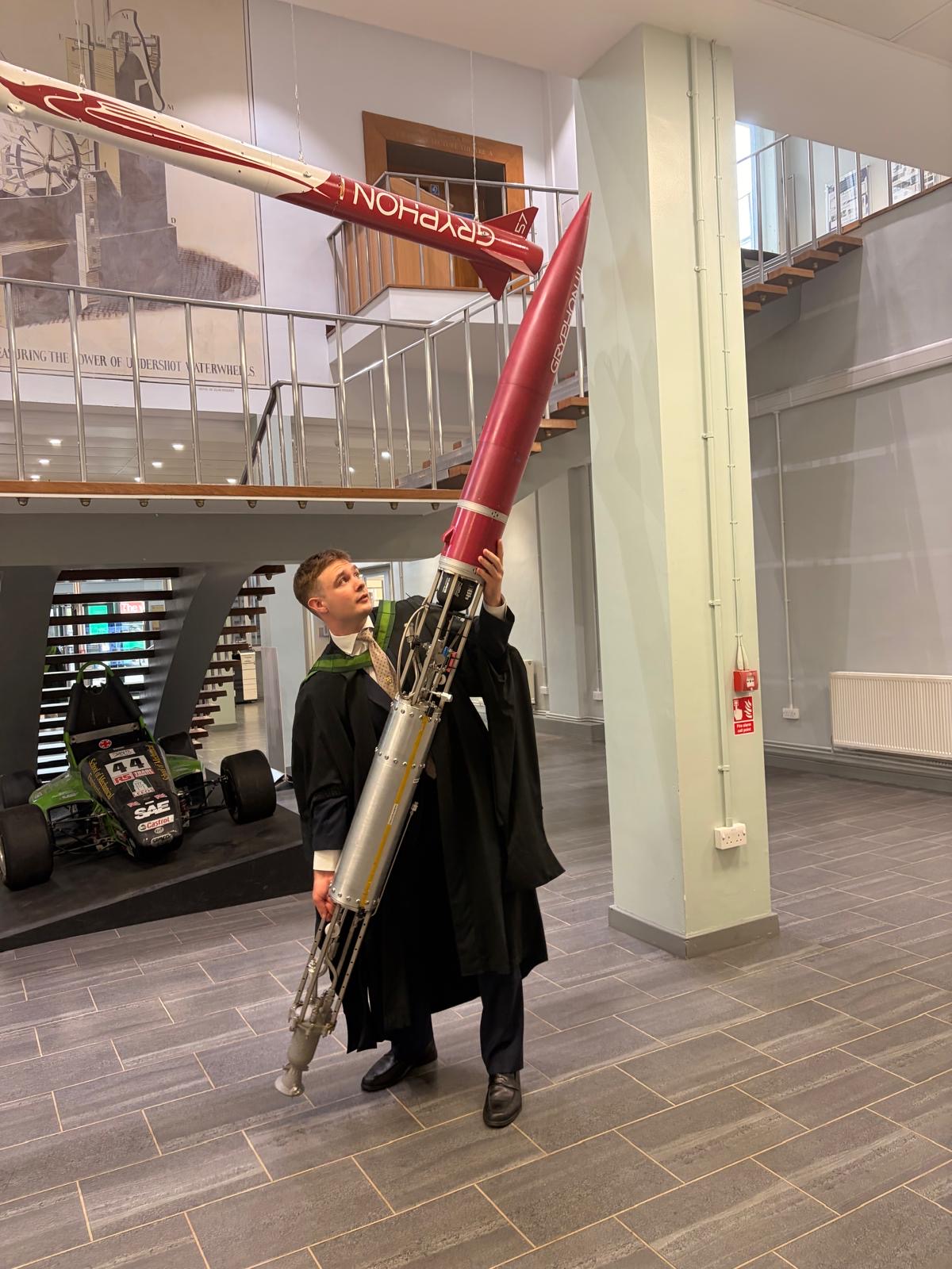 Jabez Lewis at graduation