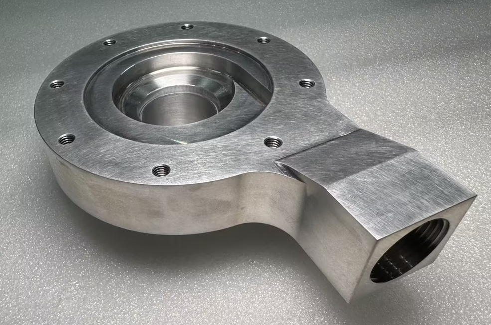Machined volute casing